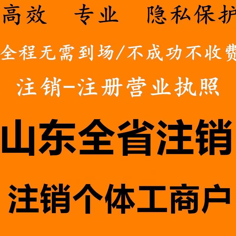 代办临沂兰山罗庄河东沂南郯城沂水兰陵平邑高新个体公司执照注销