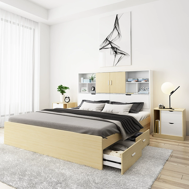 床上下高低床配套扶手衣柜式梯柜抽屉翻盖储物楼爬梯3人付款064898