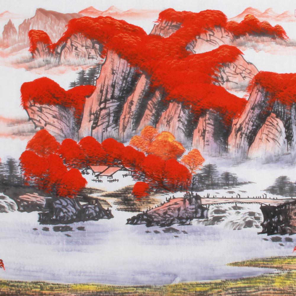 范海《精品小六尺山水系列 天开鸿运》