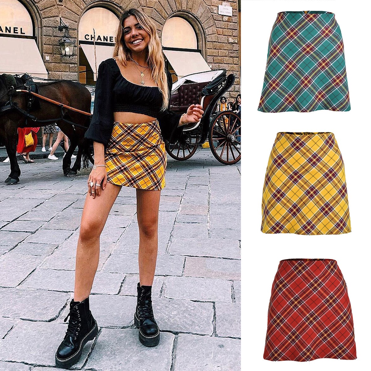 Women's Sexy High Waist Skirt Printed Hip Skirt女包臀短裙在类目 女装/女士精品, 半身裙中 - 来自Buy2taobao.com提供专业的淘宝代购服务