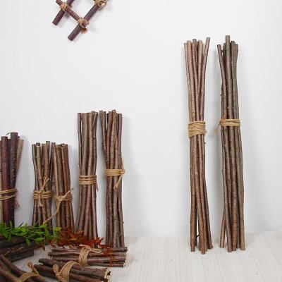手工圆木棒长木棍q子diya材料树枝木段幼儿园创意小道c具细木条