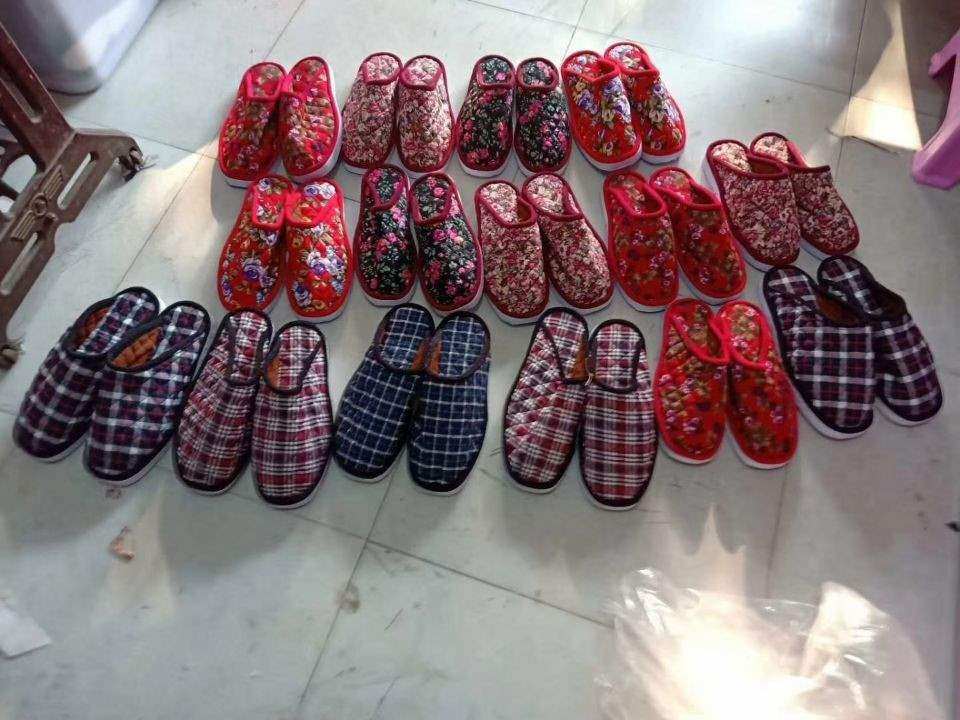 拖鞋鞋帮复合棉布材料鞋子半成品布鞋帮男女秋季居家鞋