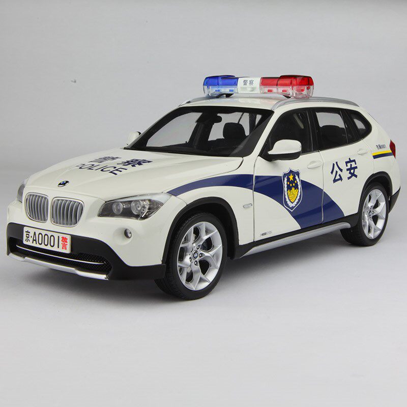 kyosho118宝马bmwx1e842010白色汽车模型北京警车车模