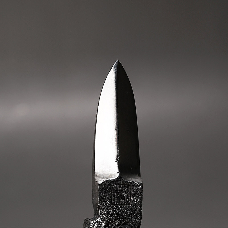 太湖石印象 纯手工铸铁锻造玄铁普洱茶刀 静迟美学出品 - 拍卖