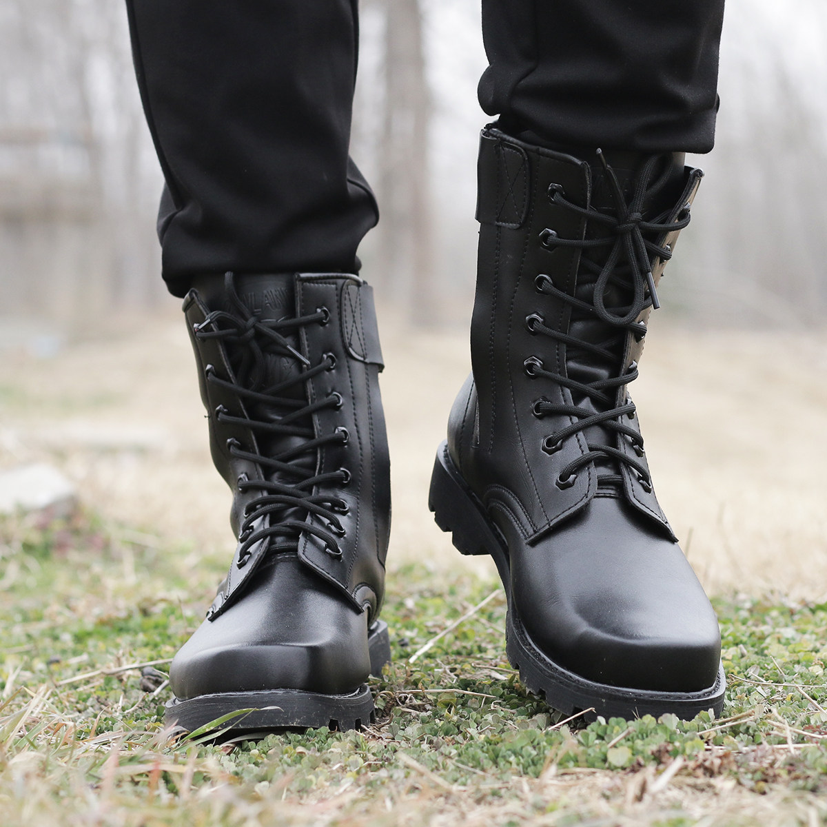 《盾者战术靴/飞行靴/沙漠靴》19新式男式超轻透气真皮07a作战靴满128