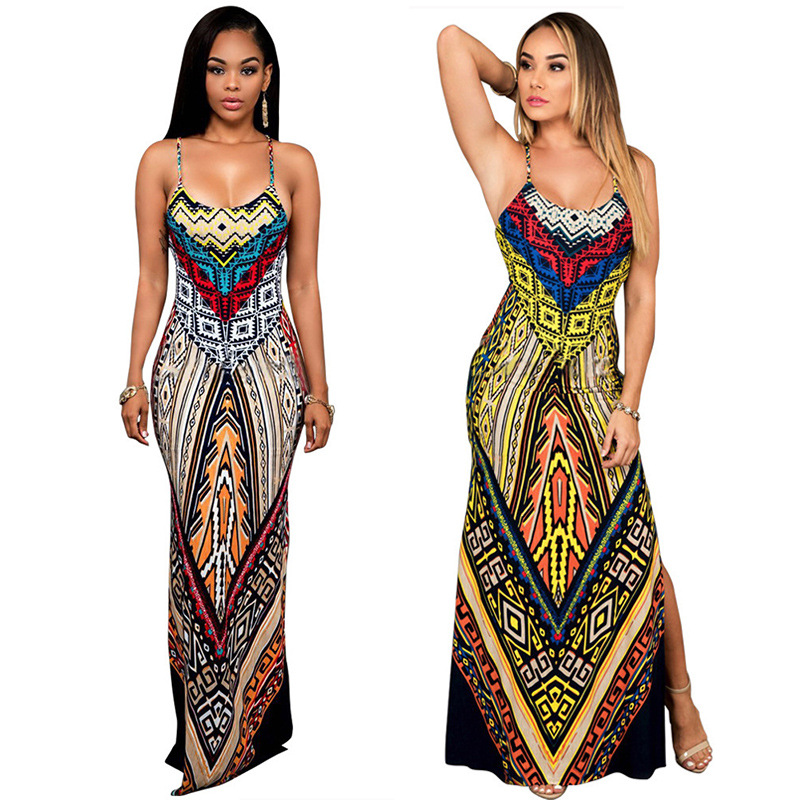 2019 printed vest long skirt new dress dress长裙礼服连衣裙|ruв категории спортивный костюм/досуг одежды, спорт юбка, движение платье - от Buy2taobao.com для оказания профессиональной услуги покупки агента Taobao