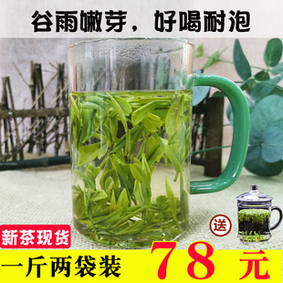 霍山黄芽2024新茶雨前春茶高山嫩芽黄茶浓香安徽毛尖500g散装茶叶