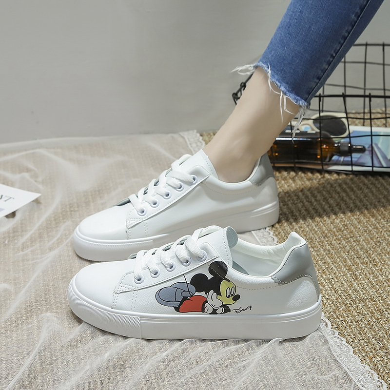 2020 Year of the Rat new pattern Round Flat bottom Frenum skate shoes leisure time Trendy shoes Women's shoes Mickey Mouse White shoes studentin the Women's Shoes, Low shoes category - from Buy2taobao.com to provide professional Taobao agent buy service