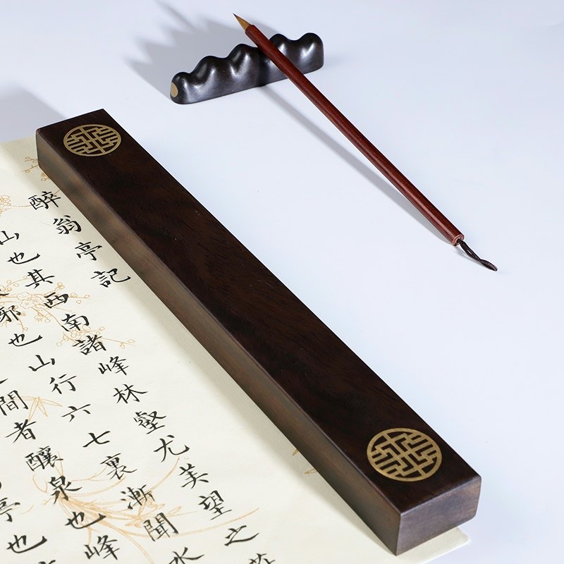 纸镇中国风创意文房四宝礼品礼盒现代文艺镇纸压书压尺压纸镇尺木镇纸