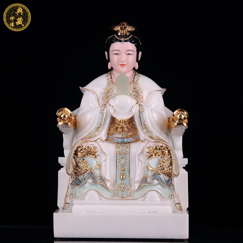 泰山娘娘像 碧霞元君 泰山圣母神像 树脂佛像敦煌彩 泰山奶奶佛像