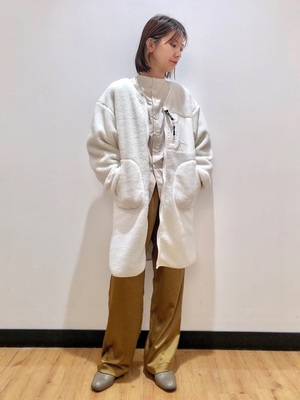日单 CAMP7 S山系女士中长款抓绒外套