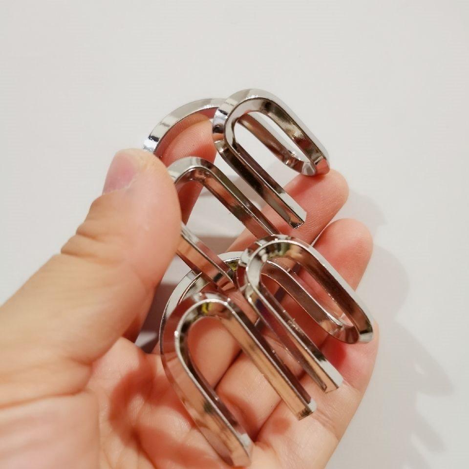 方钢m扣铁镀镍解环解锁益智摆地摊夜市儿童学生成人解环智力玩具