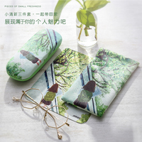 眼镜盒男式女生小清新便携防压复古优雅简约创意个性近视眼睛盒子