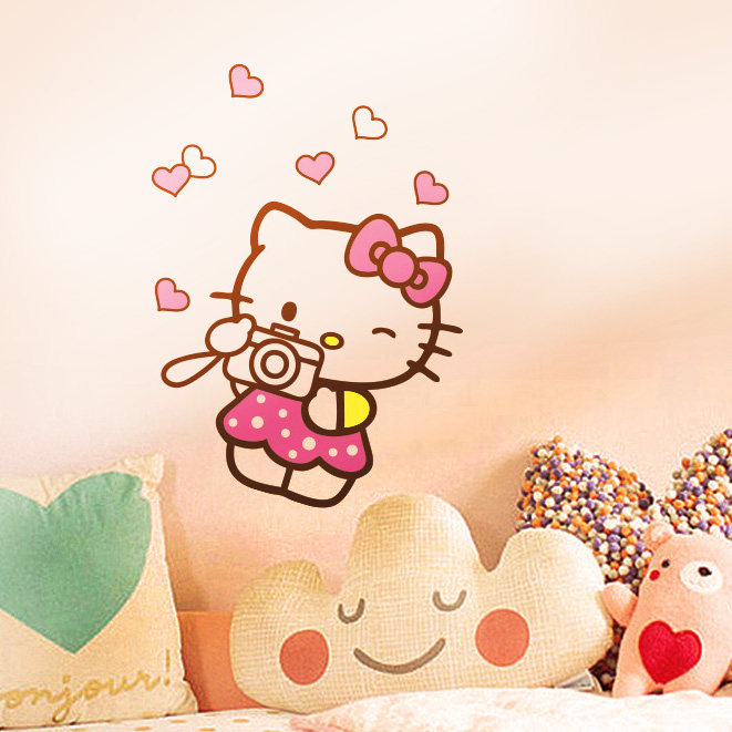 一折hello kitty贴纸墙贴 卧室 可爱