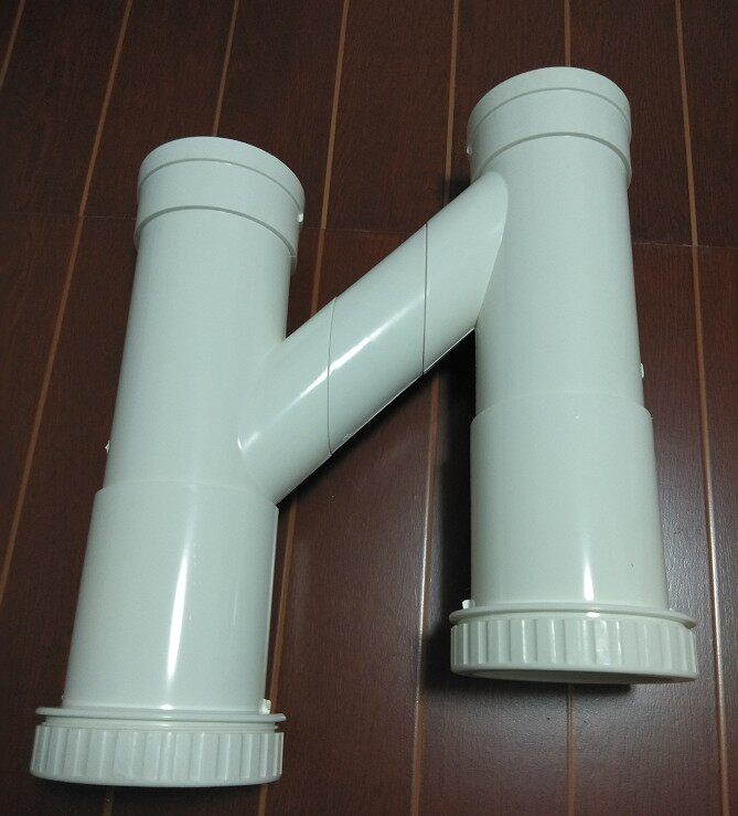 pvc分体伸缩节h管排水管互通管互流 连接雨水下水管配件110已售