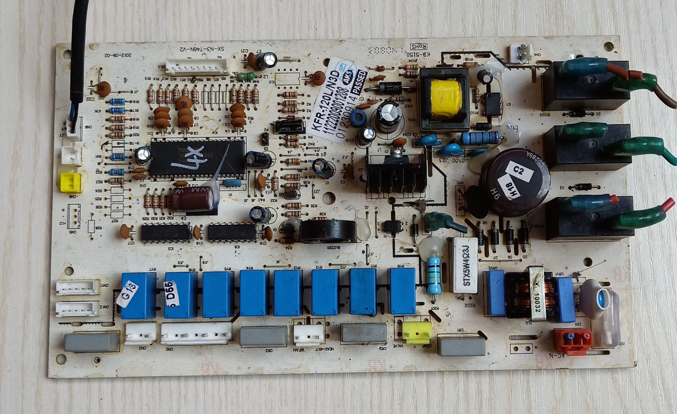 奥克斯空调电脑sxn3t46nv2主版5p柜机机主kfr120lndpcb电路板