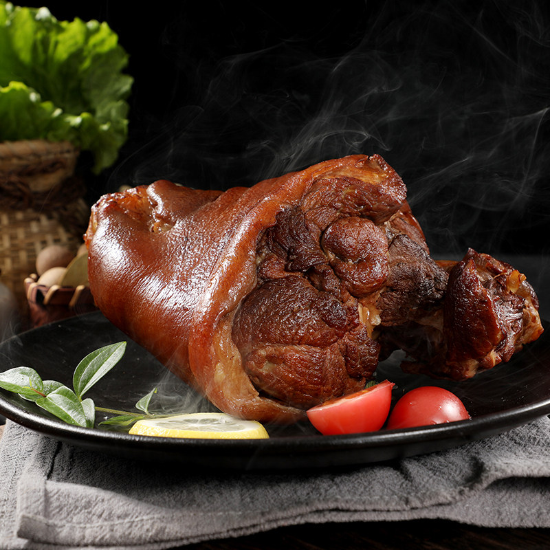 中华老字号柴沟堡熏猪肘900g大肘子即食现做鲜品熟食真空河北特产