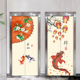 民俗葫芦电梯门贴纸自粘玄关装饰画包邮可定制电梯门装饰贴中国风
