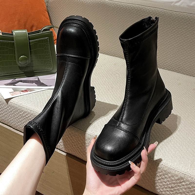 女皮靴新款2021爆款秋季