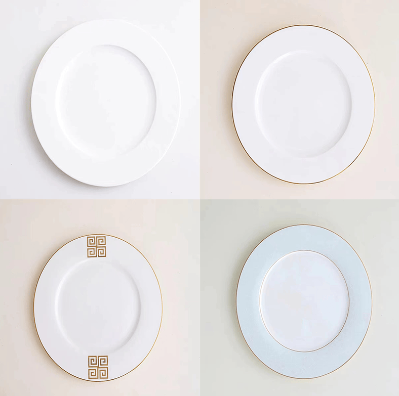 骨瓷苏菲盘新中式圆形陶瓷展示碟西餐盘酒店牛排自助餐具盘子定制