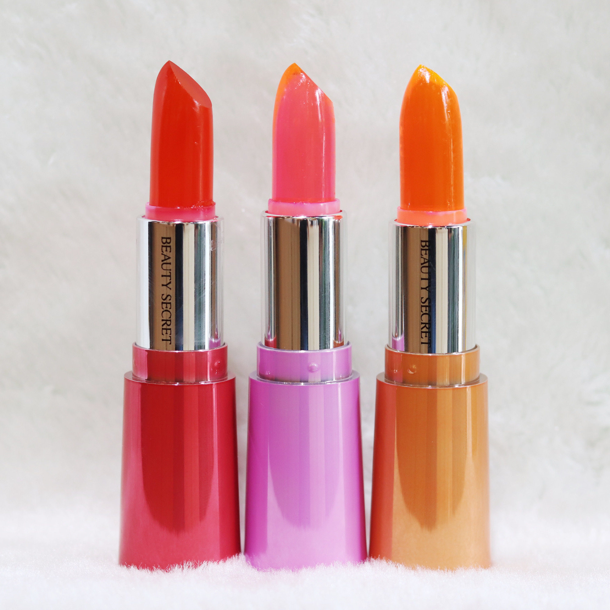 一折果冻变色口红 美颜秘笈