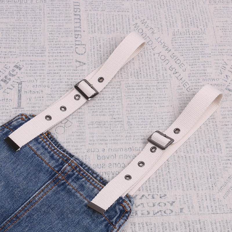 背带裤带子 背带裤背带裙配件 帆布无弹力调节扣袢带替换带裁缝铺