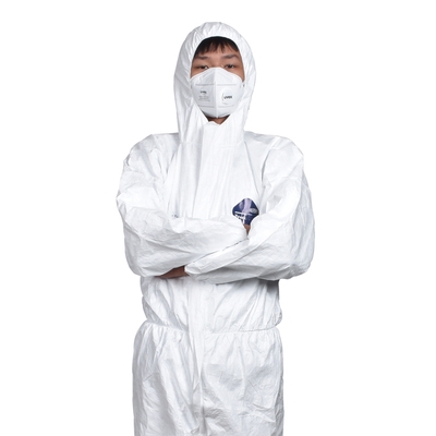 高档杜邦防护服1422a防静电衣连体带帽无尘防化喷漆全身隔离工作
