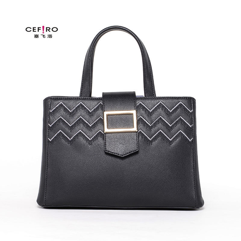 cefiro/塞飞洛2017秋冬新款女包时尚韩版手提包真皮百搭