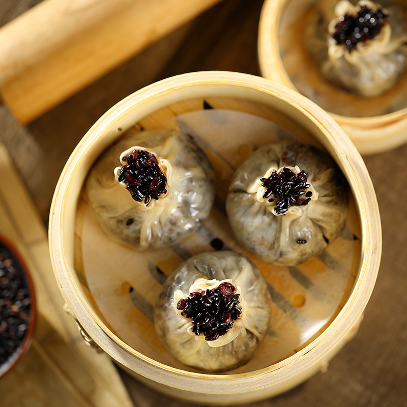 冶春 燕之坊黑米烧麦包300g 速冻包子方便早餐速食面食馒头