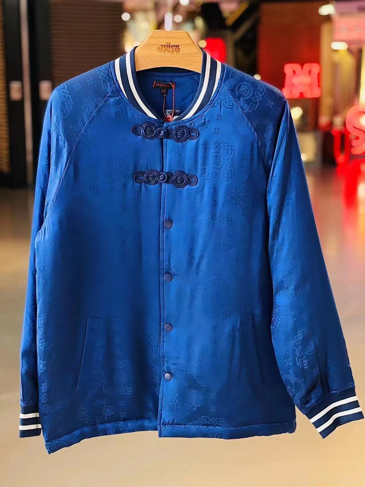 clot 21fw丝绸唐装盘扣棉袄夹克外套 陈冠希男女同款