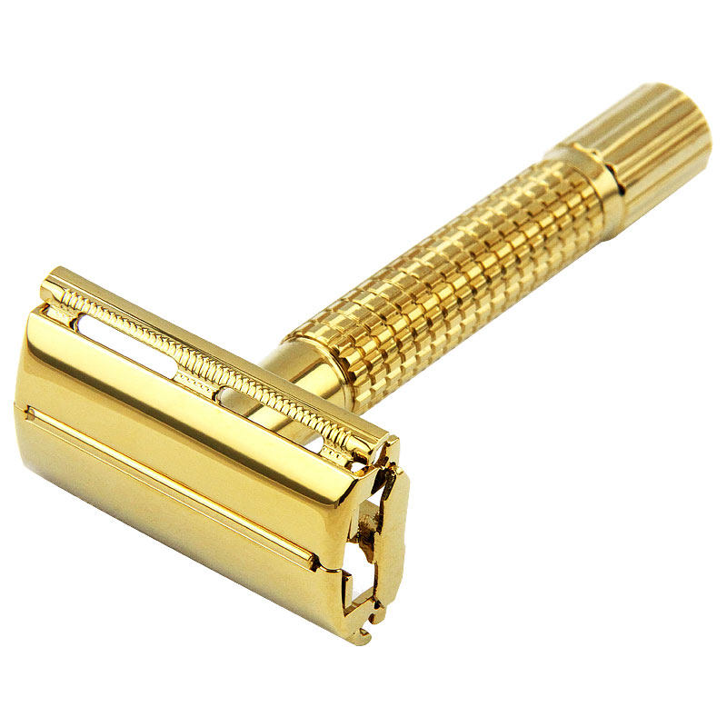 特价老式刮胡刀片 双面_全实心铜 手动剃须刀男士老式刮胡刀手动刮脸