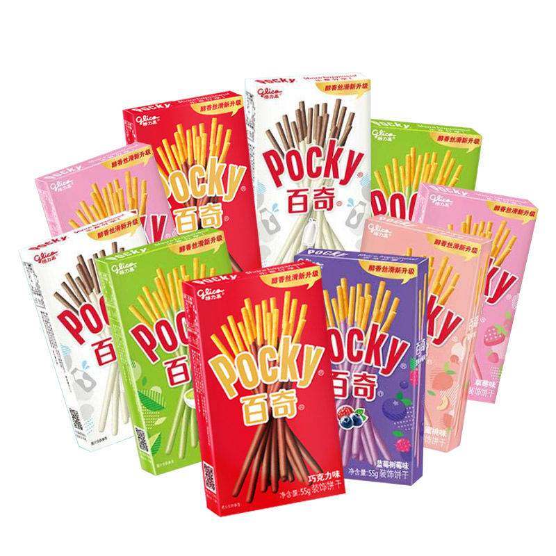 格力高百奇巧克力味装饰饼干分享装140g盒