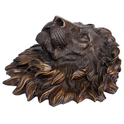 号狮挂饰狮狮铜器头件艺居壁首墙品大铜家品工铜铜头摆件