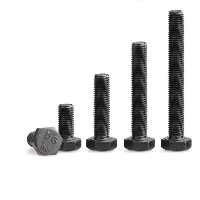 88级发黑细牙外六角螺丝螺栓高强度幼牙m14m16m18m20螺钉