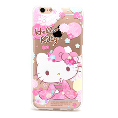 现货香港正品 HelloKitty  iPhone7/7Plus防摔全包透明手机软壳女