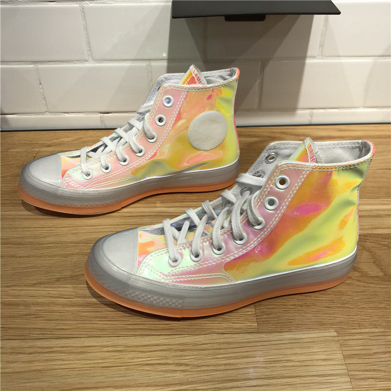 语轩体育的优惠券大全—匡威新款chuck70镭射变色龙果冻水晶底潮流