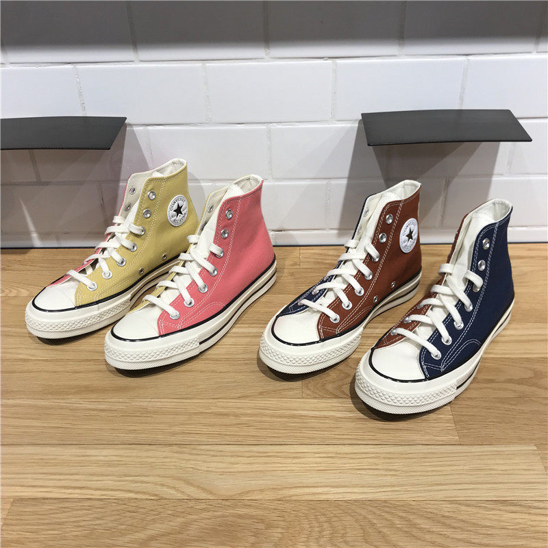 匡威21新款1970s三色拼接鸳鸯高帮男女休闲透气时尚帆布鞋171659c