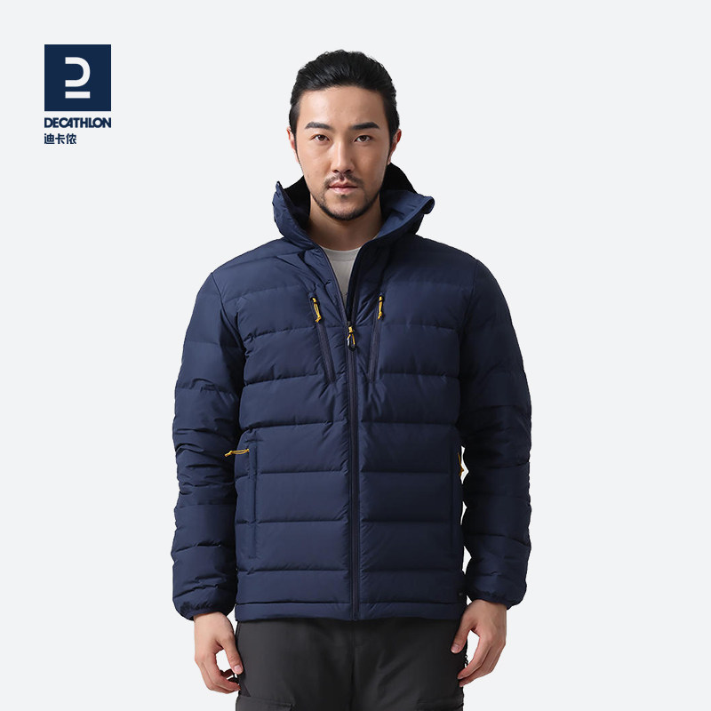 迪卡侬羽绒服男