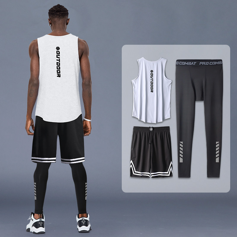 篮球服男球衣训练套装运动背心速干衣球服美式男生夏季队服装备