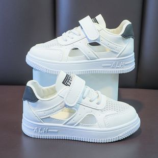 韩系儿童网面鞋2024夏季新款儿童薄款鞋子透气单网鞋低帮男童小白