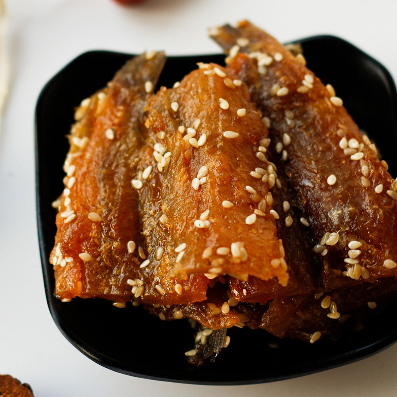 采小海鱼干 即食蜜汁丁鱼128g罐装休闲小吃海鱼海鲜零食
