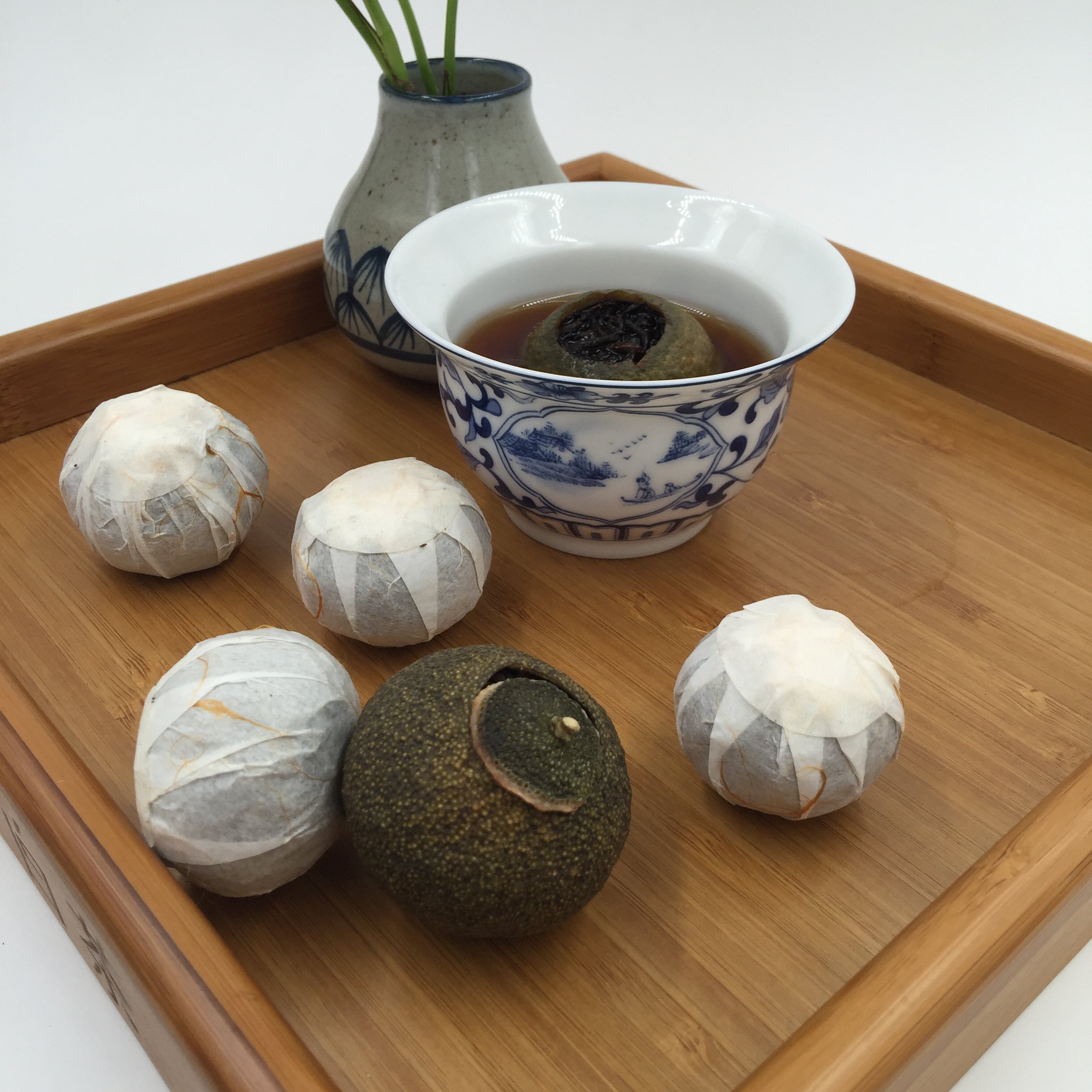 芳村茶叶大小中柑橘桔普茶新会小青柑陈皮茶熟茶宫廷柑普茶250g