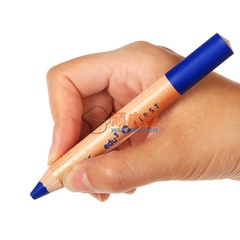 德国edu3艺德优超级粗杆6色彩色铅笔 适合幼儿抓握 附带卷笔刀