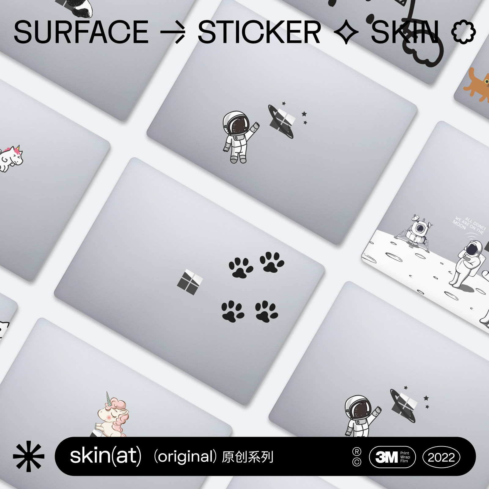 SkinAT For Microsoft Surface Laptop Protection film laptop4 originality Sticker Transparent filmin the 3C Digital Accessories, Laptop Accessories , Colorful stickers notebook category - from Buy2taobao.com to provide professional Taobao agent buy service