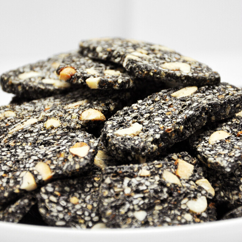 老土地 手工黑芝麻花生酥280克 花生芝麻酥 花生糖黑芝麻片芝麻糕