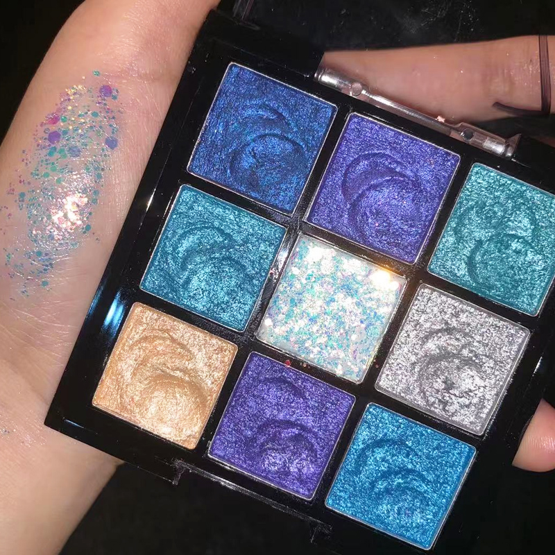 特价彩妆套装 雅诗兰黛 眼影盘_儿童蓝色眼影亮片眼影盘公主彩妆套装