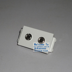 128型3.5耳机模块 麦克风插座 可配开关面板和地插