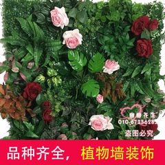 仿真草坪绿化墙体地毯草皮假叶子米兰阳台绿植装饰绿色植物背景墙