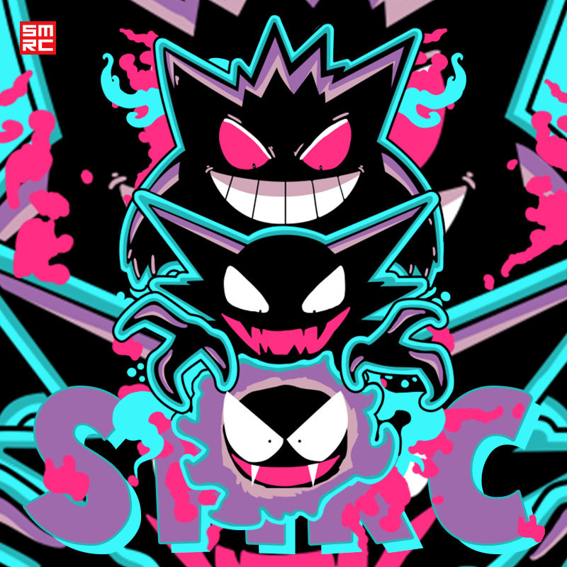 耿鬼大码长袖t恤男宝可梦鬼斯短袖情侣装神奇宝贝卫衣女反光外套