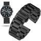卡西欧手表带钢带 男EFB530/EFS510/EFV540黑色实心精钢表链22mm